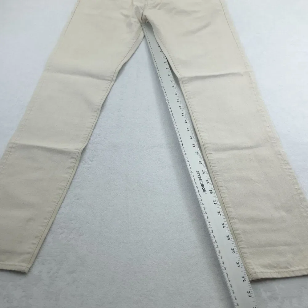 Todd Snyder Selvedge Denim 32x34 Slim Ivory Button Fly NWOT